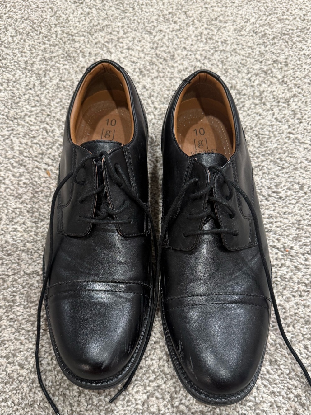 Black Men's Lace-Up Dress Shoes